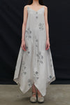Mutedance 25 Spring/Summer Linen/Silk Printed Long Skirt MD-MD25SS116-GREY MD25SS113